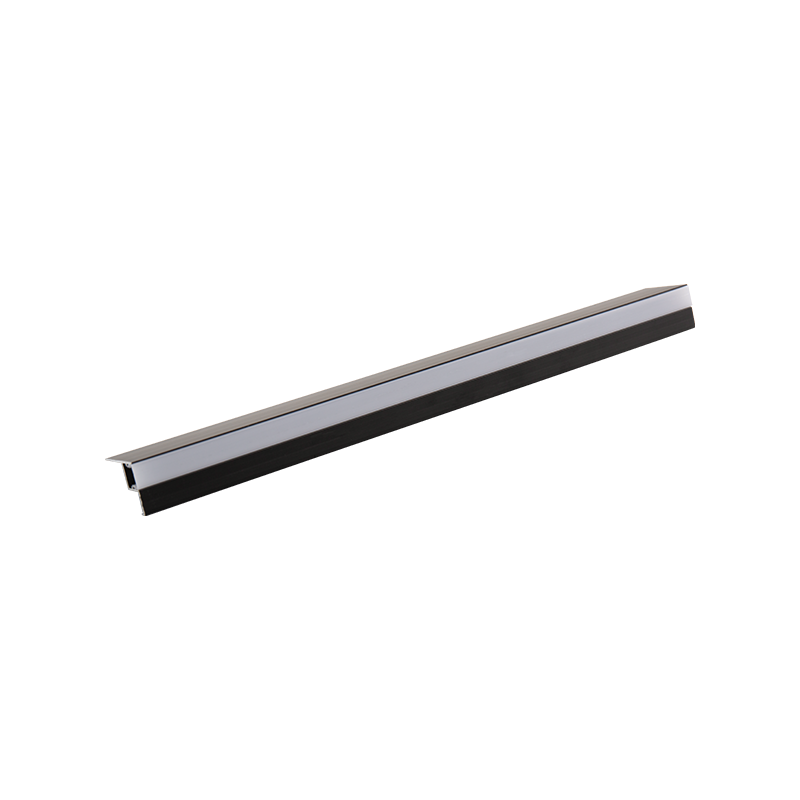 Diverse gepersonaliseerde wandontwerpen met led-verlichte aluminium profielen